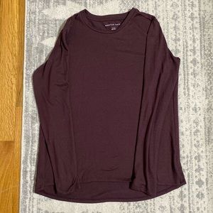 Purple long sleeve American Eagle shirt
